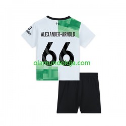 Camisola Liverpool Trent Alexander-Arnold 66 Criança Equipamento Segundo 2023-2024 Manga Curta